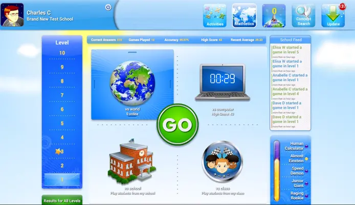 Mathletics android App screenshot 1